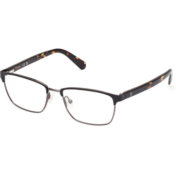 Occhiali vista  Guess Gu50091 cod. colore 002 Uomo Squadrata Nero-opaco