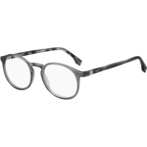 Occhiali vista  Hugo boss Boss 1572 cod. colore e66 Uomo Rotonda Grigio strisciato