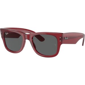 Occhiali da sole  Ray - ban Rb0840s mega wayfarer cod. colore 6679b1 Unisex Squadrata Rosso