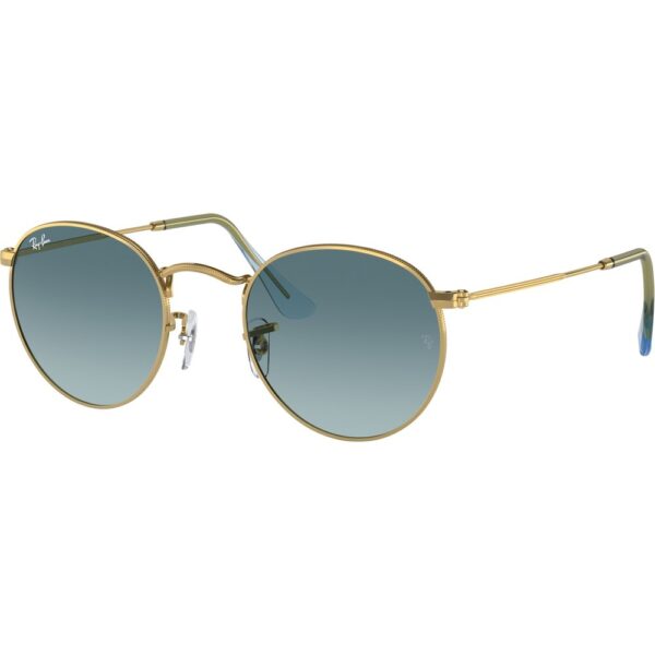 Occhiali da sole  Ray - ban Rb3447 round metal cod. colore 001/3m Unisex Rotonda Oro