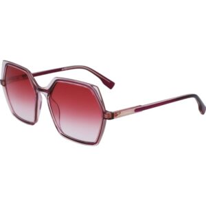 Occhiali da sole  Karl lagerfeld Kl6083s cod. colore 626 Donna Geometrica Rosso scuro