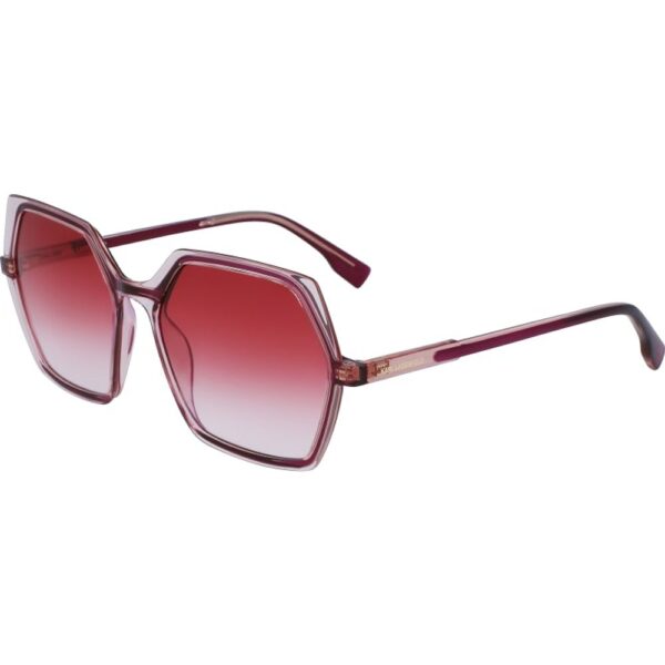 Occhiali da sole  Karl lagerfeld Kl6083s cod. colore 626 Donna Geometrica Rosso scuro