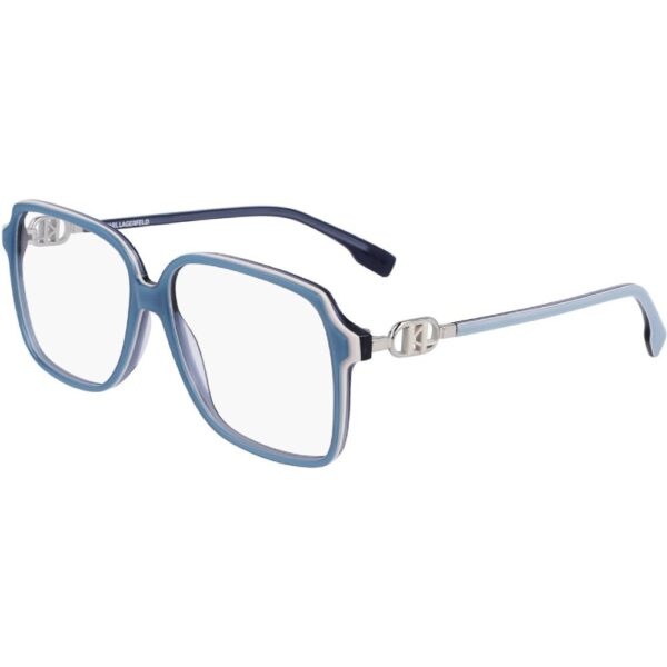 Occhiali vista  Karl lagerfeld Kl6091 cod. colore 458 Donna Squadrata Azzurro/bianco