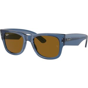 Occhiali da sole  Ray - ban Rb0840s mega wayfarer cod. colore 668073 Unisex Squadrata Blu