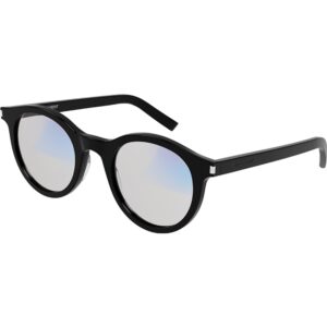 Occhiali anti luce blu  Saint laurent Sl 342 cod. colore 006 Unisex Rotonda Nero