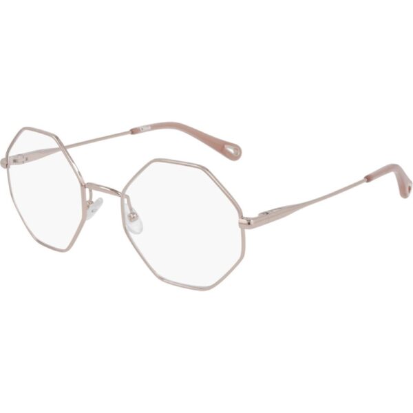 Occhiali vista  Chloé Ch0022o cod. colore 002 Donna Geometrica Oro rosa