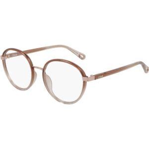 Occhiali vista  Chloé Ch0033o cod. colore 001 Donna Rotonda Marrone