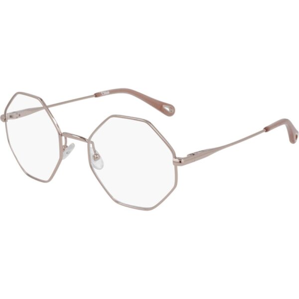 Occhiali vista  Chloé Ch0022o cod. colore 005 Donna Geometrica Oro rosa