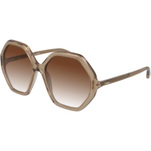 Occhiali da sole  Chloé Ch0008s cod. colore 001 Donna Geometrica Arancione