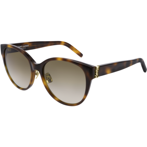 Occhiali da sole  Saint laurent Sl m39/k cod. colore 004 Donna Rotonda Havana