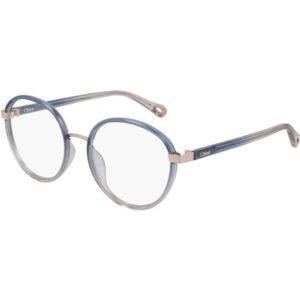 Occhiali vista  Chloé Ch0033o cod. colore 004 Donna Rotonda Blu