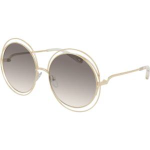 Occhiali da sole  Chloé Ch0045s cod. colore 005 Donna Rotonda Oro