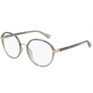 Occhiali vista  Chloé Ch0033o cod. colore 002 Donna Rotonda Grigio