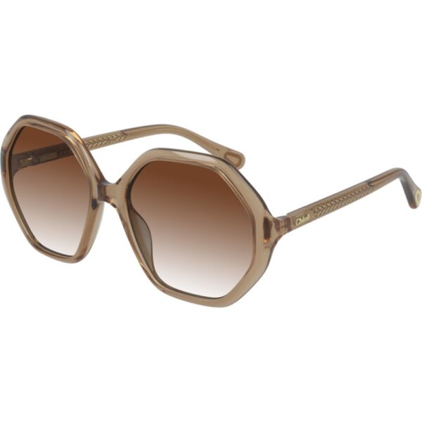 Occhiali da sole  Chloé Cc0004s cod. colore 002 Bambino Geometrica Arancione