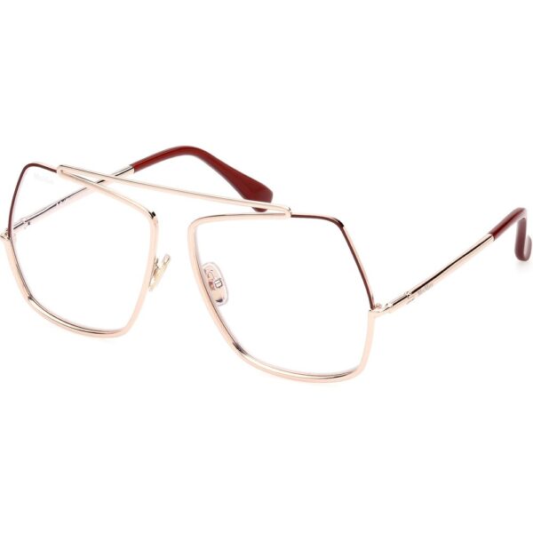 Occhiali vista  Max mara Mm5118-b cod. colore 028 Donna Geometrica Oro rosa