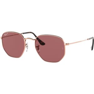 Occhiali da sole  Ray - ban Rb3548n hexagonal cod. colore 9202af Unisex Geometrica Oro