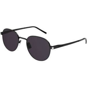 Occhiali da sole  Saint laurent Sl 555 cod. colore 001 Unisex Rotonda Nero