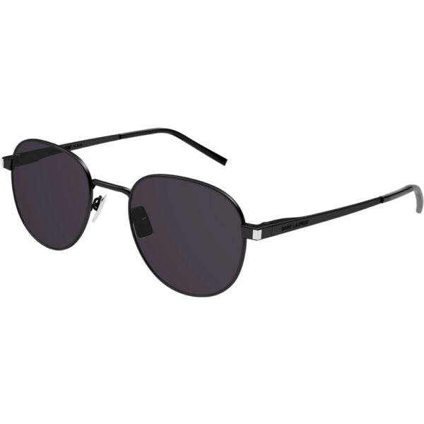 Occhiali da sole  Saint laurent Sl 555 cod. colore 001 Unisex Rotonda Nero