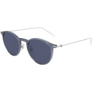 Occhiali da sole  Montblanc Mb0097s cod. colore 004 Uomo Rotonda Blu