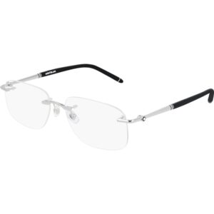 Occhiali vista  Montblanc Mb0071o cod. colore 002 Uomo Squadrata Argento