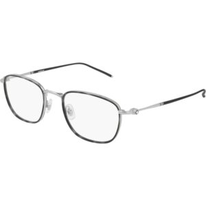 Occhiali vista  Montblanc Mb0161o cod. colore 002 Uomo Squadrata Argento