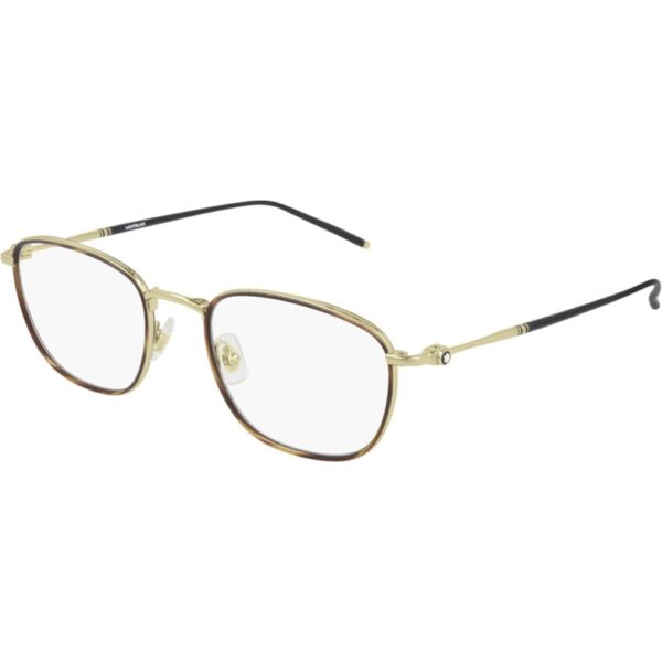 Occhiali vista  Montblanc Mb0161o cod. colore 003 Uomo Squadrata Oro