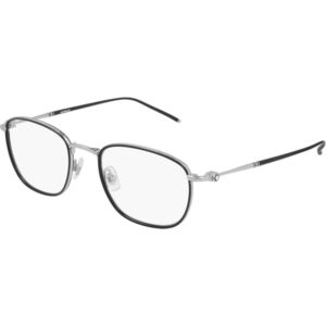 Occhiali vista  Montblanc Mb0161o cod. colore 001 Uomo Squadrata Argento