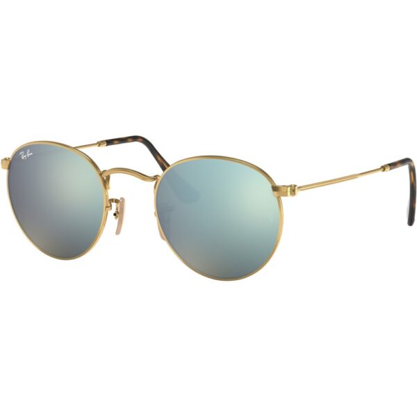 Occhiali da sole  Ray - ban Rb3447n round metal cod. colore 001/30 Uomo Rotonda Oro