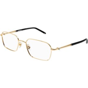 Occhiali vista  Montblanc Mb0245o cod. colore 001 Uomo Geometrica Oro