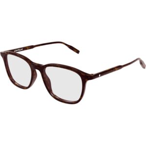 Occhiali vista  Montblanc Mb0085o cod. colore 010 Uomo Geometrica Havana