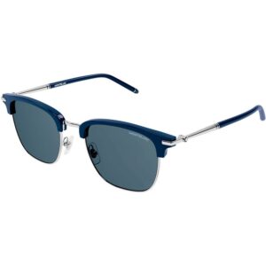 Occhiali da sole  Montblanc Mb0242s cod. colore 008 Uomo Geometrica Blu