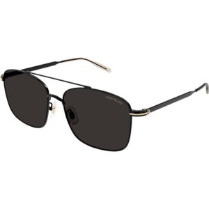 Occhiali da sole  Montblanc Mb0236sk cod. colore 001 Uomo Squadrata Nero