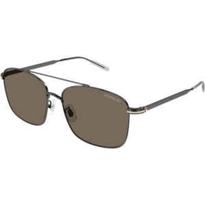 Occhiali da sole  Montblanc Mb0236sk cod. colore 002 Uomo Squadrata Canna di fucile