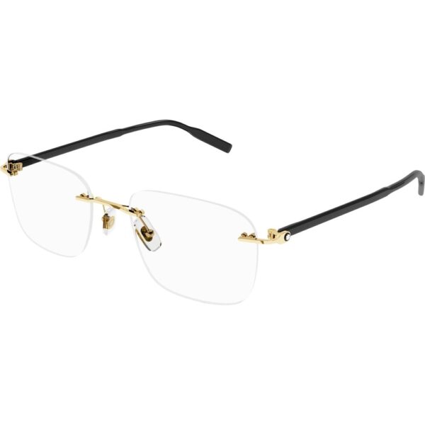 Occhiali vista  Montblanc Mb0222o cod. colore 007 Uomo Squadrata Oro