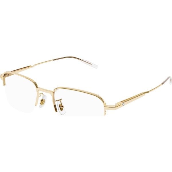 Occhiali vista  Montblanc Mb0220oa cod. colore 002 Uomo Squadrata Oro