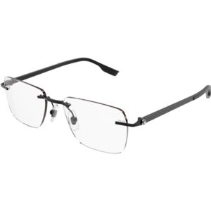 Occhiali vista  Montblanc Mb0185o cod. colore 001 Uomo Squadrata Nero