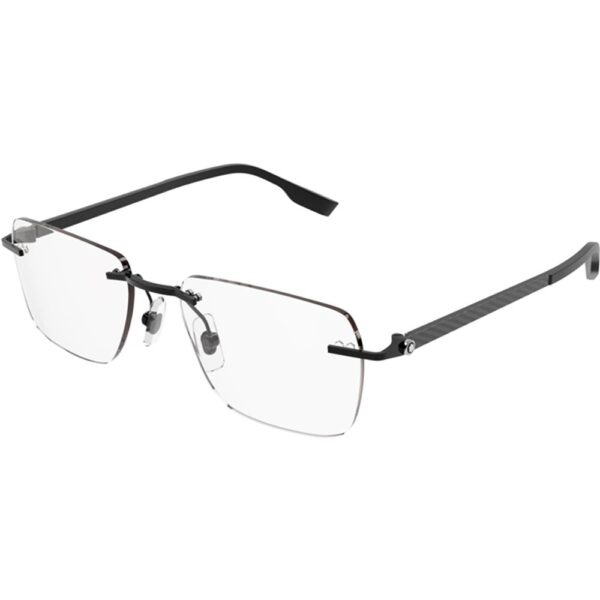 Occhiali vista  Montblanc Mb0185o cod. colore 001 Uomo Squadrata Nero