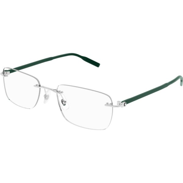 Occhiali vista  Montblanc Mb0221o cod. colore 012 Uomo Squadrata Argento