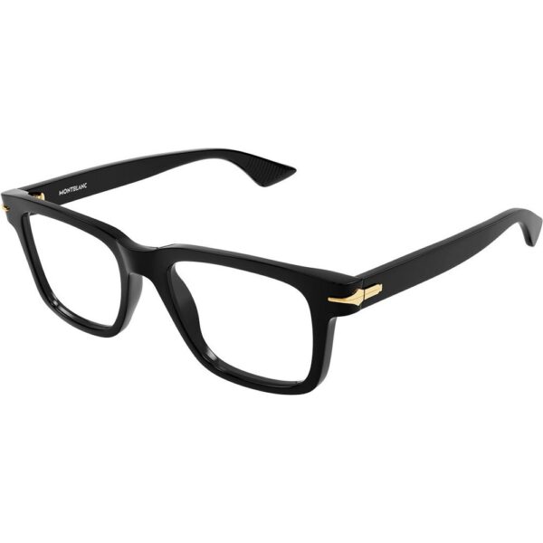 Occhiali vista  Montblanc Mb0266o cod. colore 001 Uomo Geometrica Nero