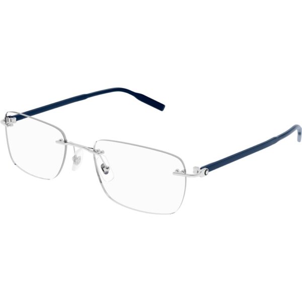 Occhiali vista  Montblanc Mb0221o cod. colore 014 Uomo Squadrata Argento