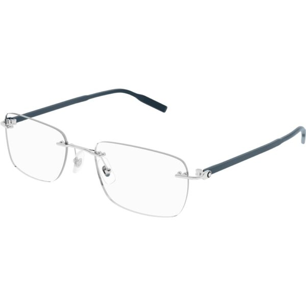 Occhiali vista  Montblanc Mb0221o cod. colore 013 Uomo Squadrata Argento