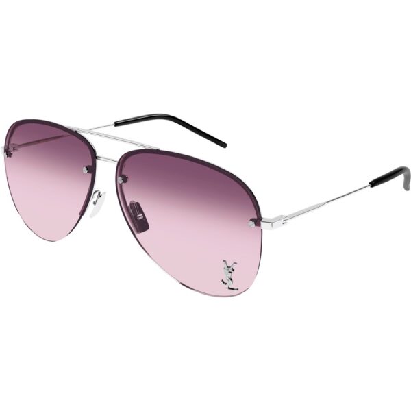 Occhiali da sole  Saint laurent Classic 11 m cod. colore 008 Unisex Pilot Argento