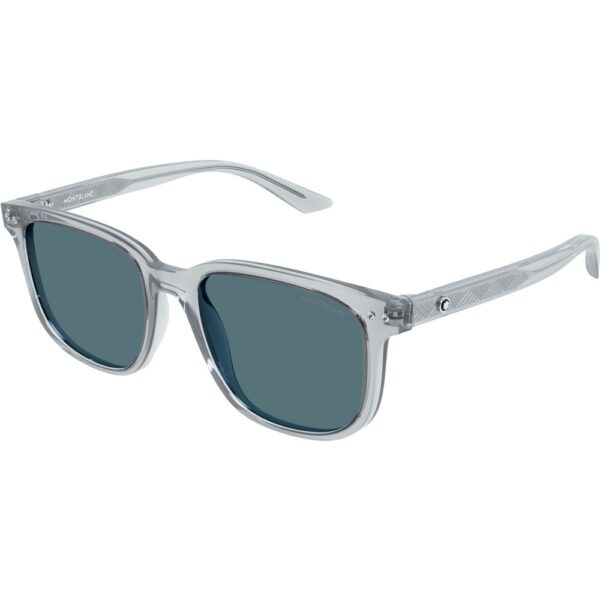 Occhiali da sole  Montblanc Mb0258sa cod. colore 004 Uomo Squadrata Grigio