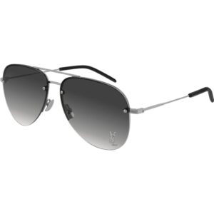 Occhiali da sole  Saint laurent Classic 11 m cod. colore 005 Unisex Pilot Argento