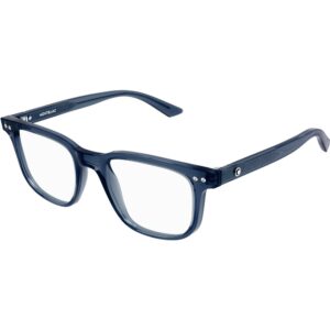 Occhiali vista  Montblanc Mb0256o cod. colore 007 Uomo Squadrata Blu