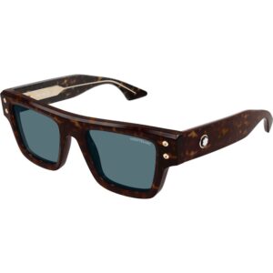 Occhiali da sole  Montblanc Mb0253s cod. colore 002 Uomo Squadrata Havana