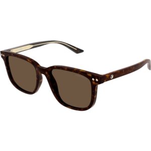 Occhiali da sole  Montblanc Mb0258sa cod. colore 002 Uomo Squadrata Havana