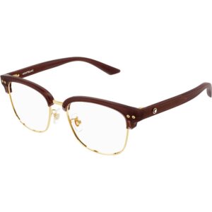 Occhiali vista  Montblanc Mb0259ok cod. colore 007 Uomo Squadrata Marrone