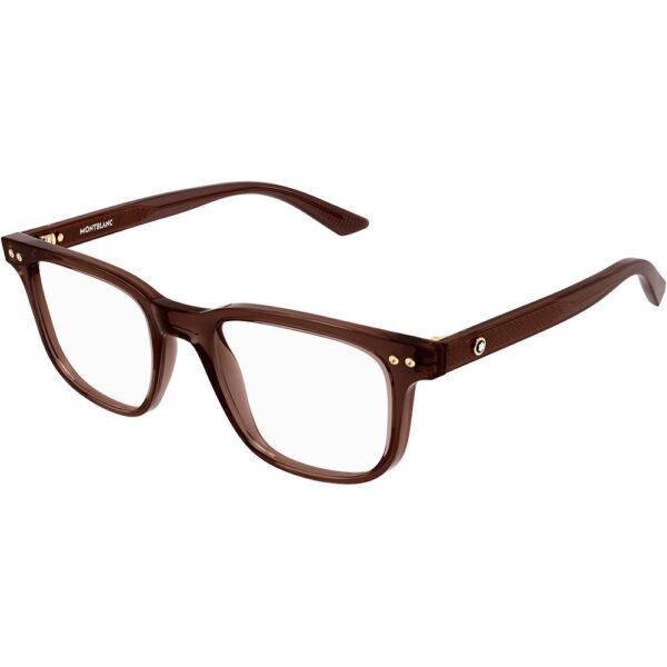 Occhiali vista  Montblanc Mb0256o cod. colore 006 Uomo Geometrica Marrone