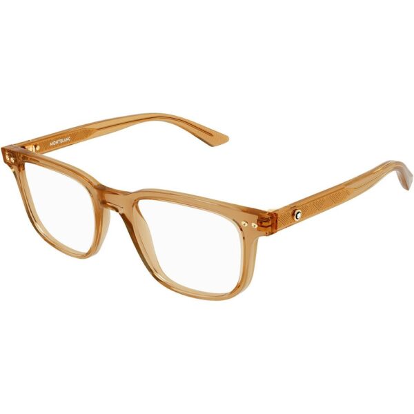 Occhiali vista  Montblanc Mb0256o cod. colore 008 Uomo Geometrica Beige